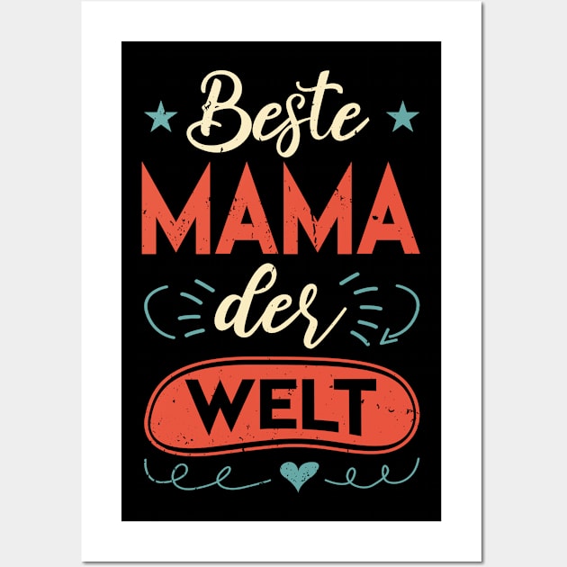 Beste Mama der Welt Wall Art by Peco-Designs